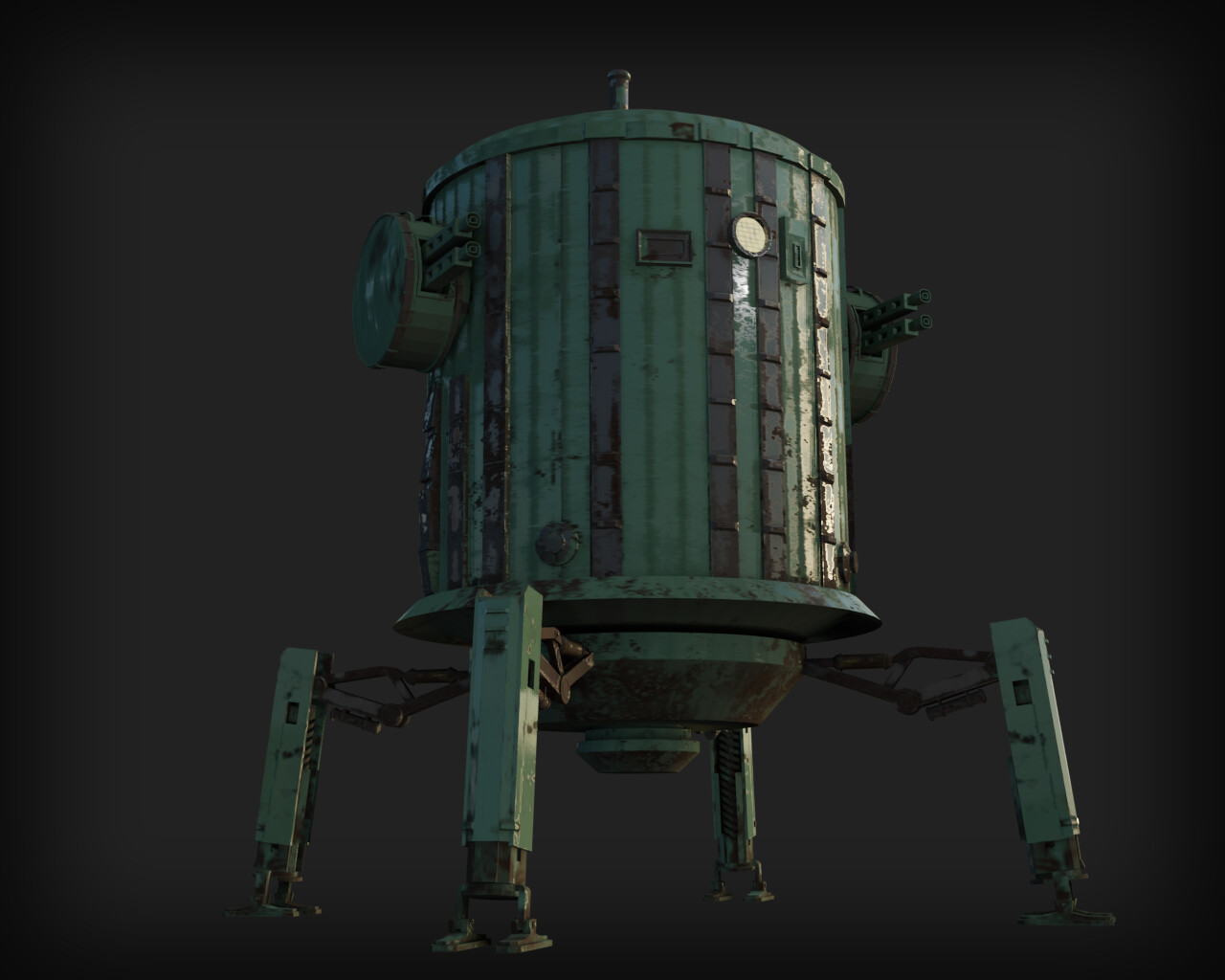 Artstation Polania Mech Pzm 9 Straznik Mateo Lorenzati