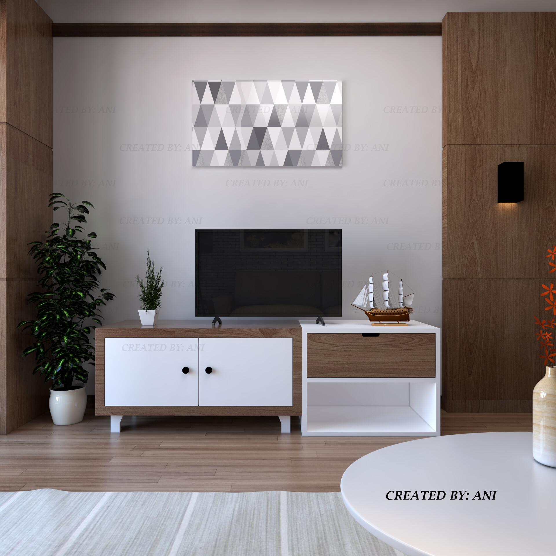 Artstation Tv Table 2 Indri Ani