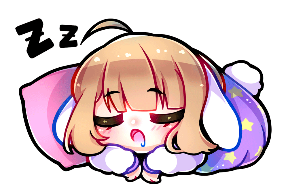 sleepy anime chibi
