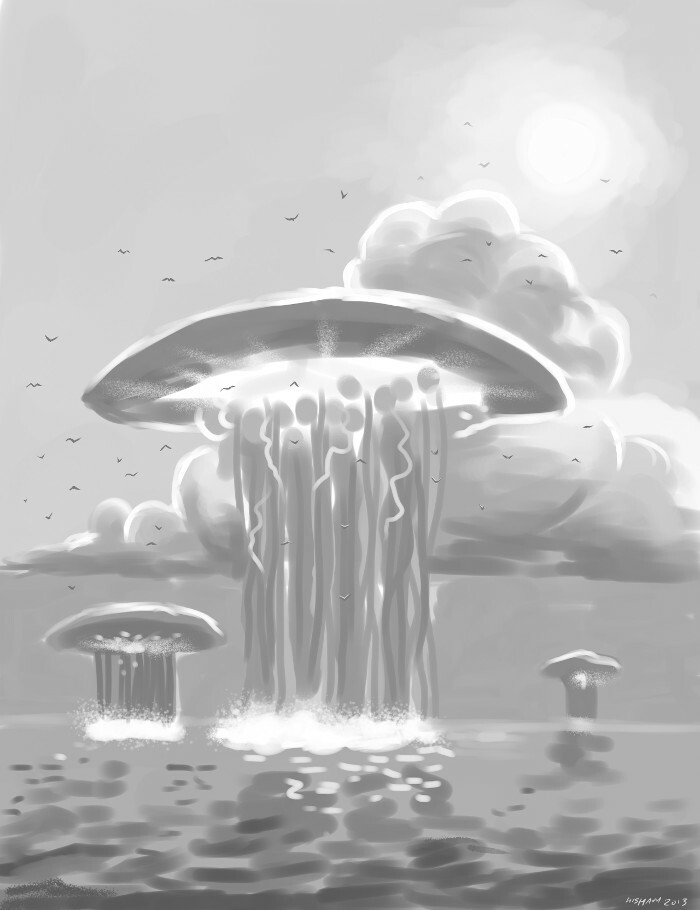 Rough monochrome sketch