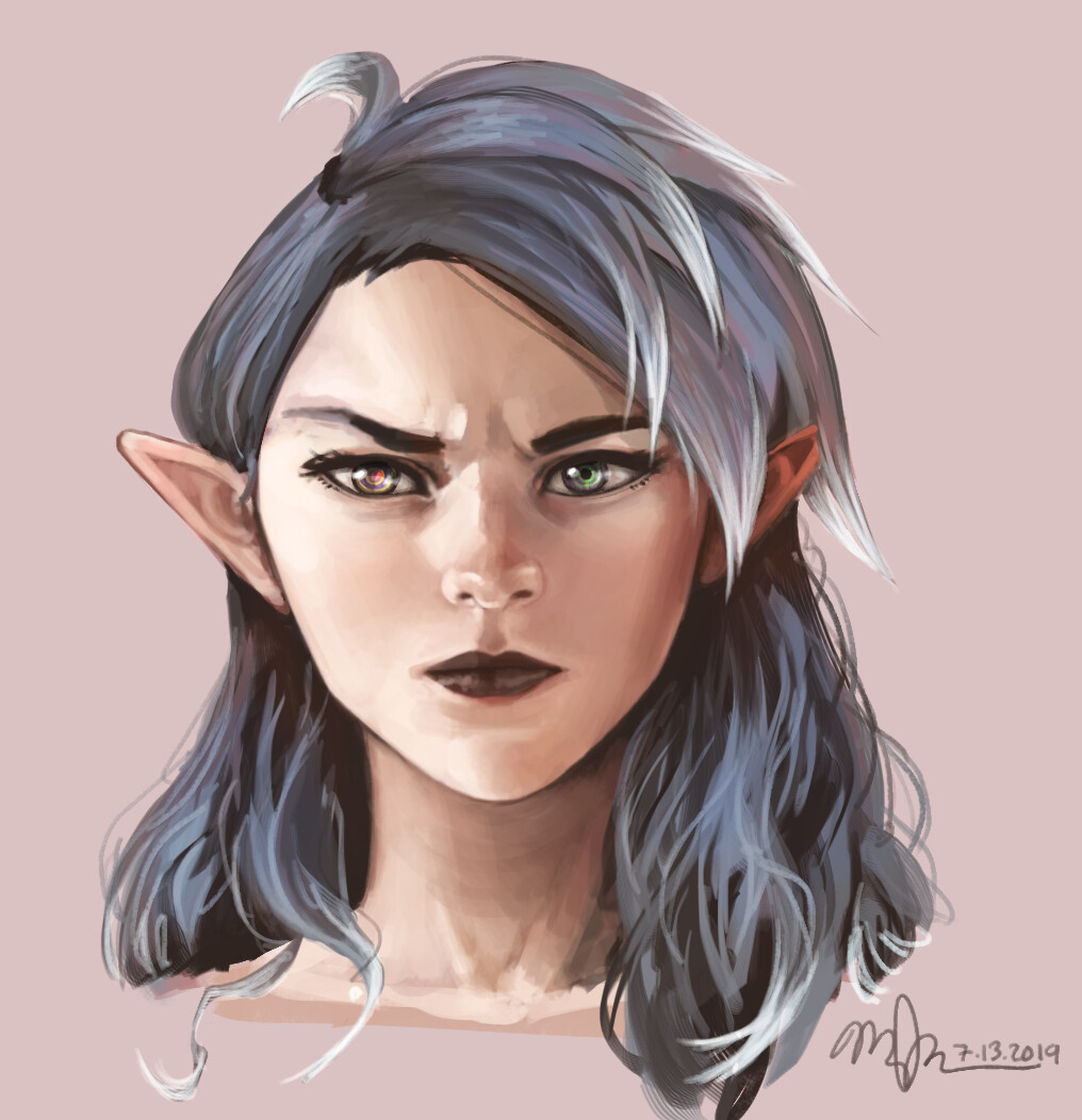 Artstation Face Practice Ada Margo Jordan