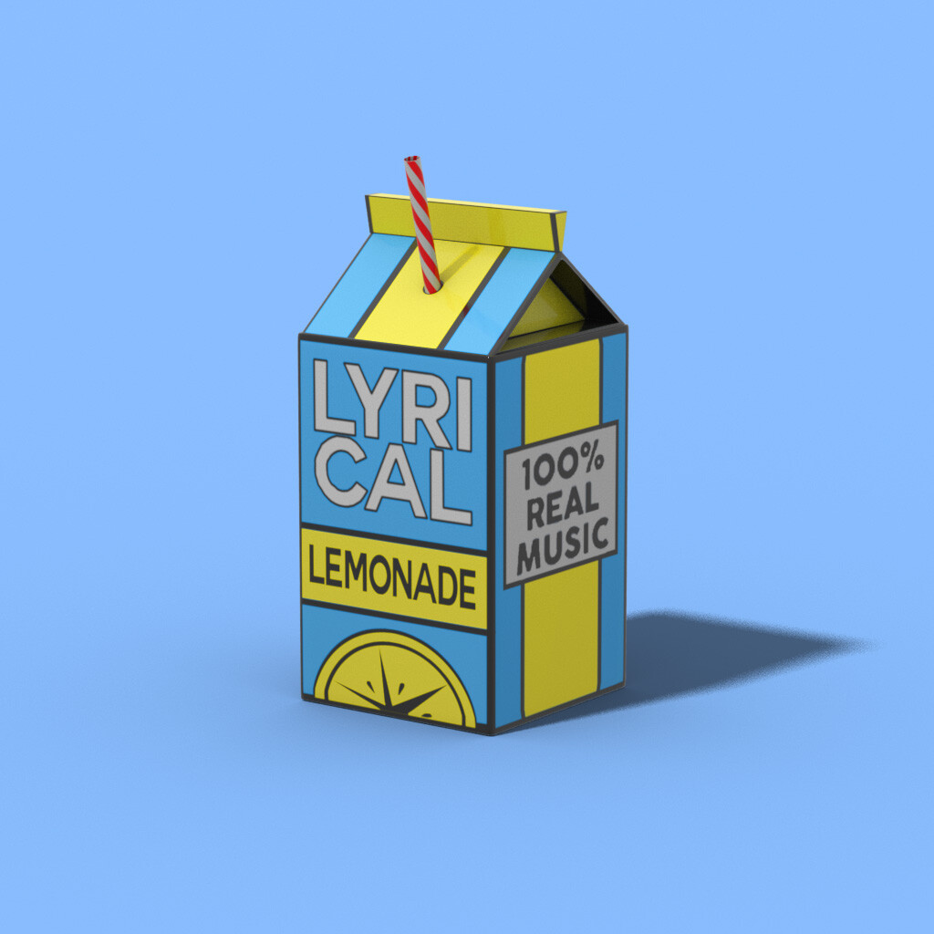 Artstation 3d Lyrical Lemonade Logo Sam Davidson