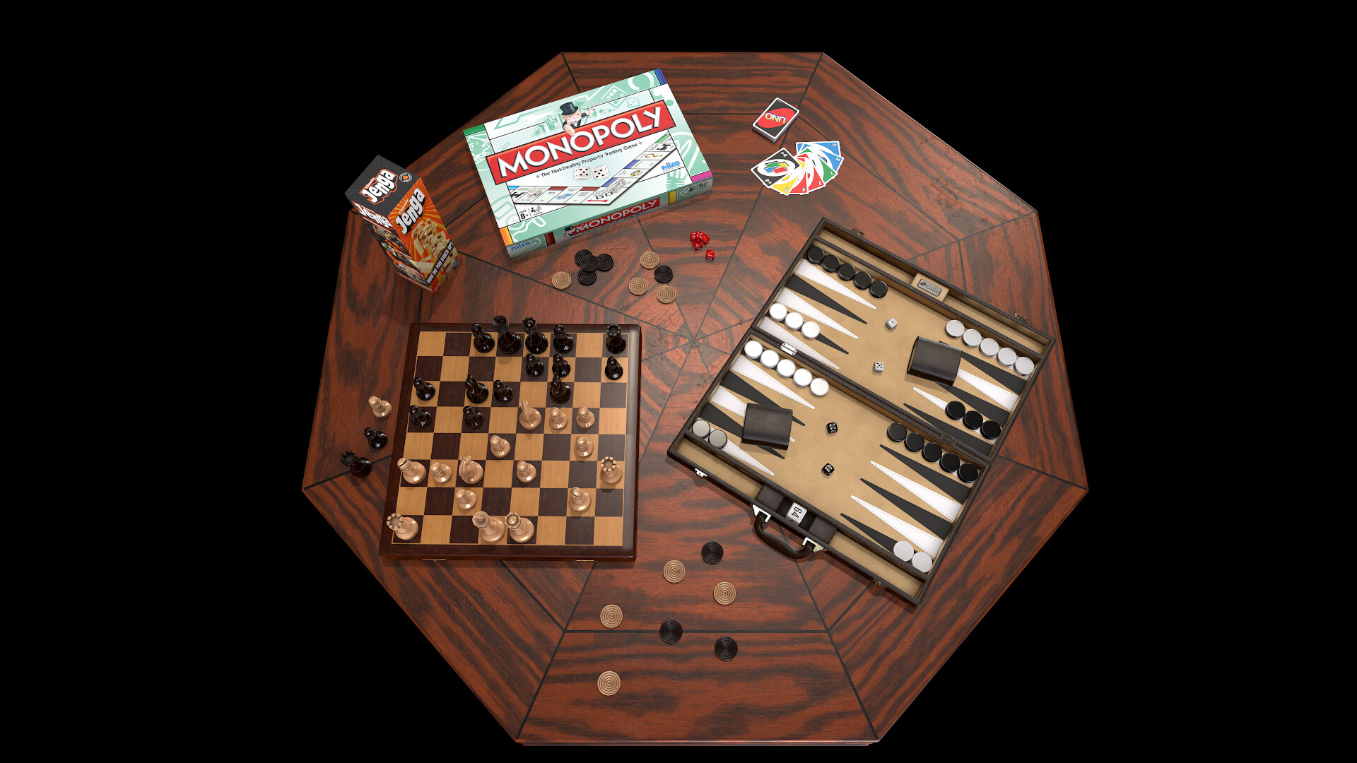 Henrique Carvalho Gaming Table Poker Table Variant