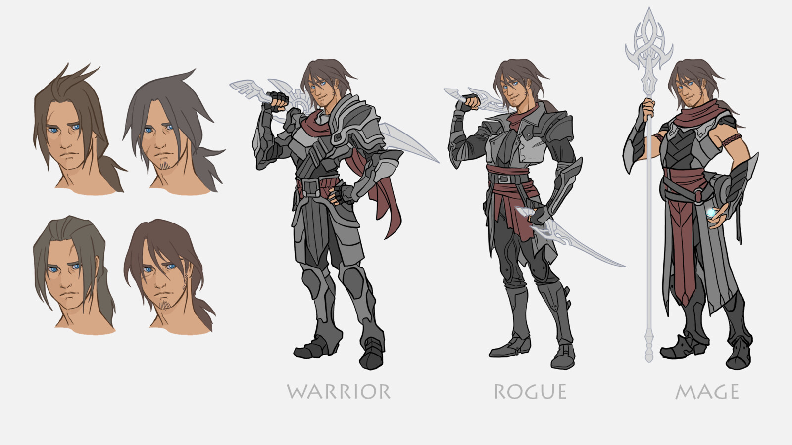 Edan's multiclass concept and hairstyle exploration