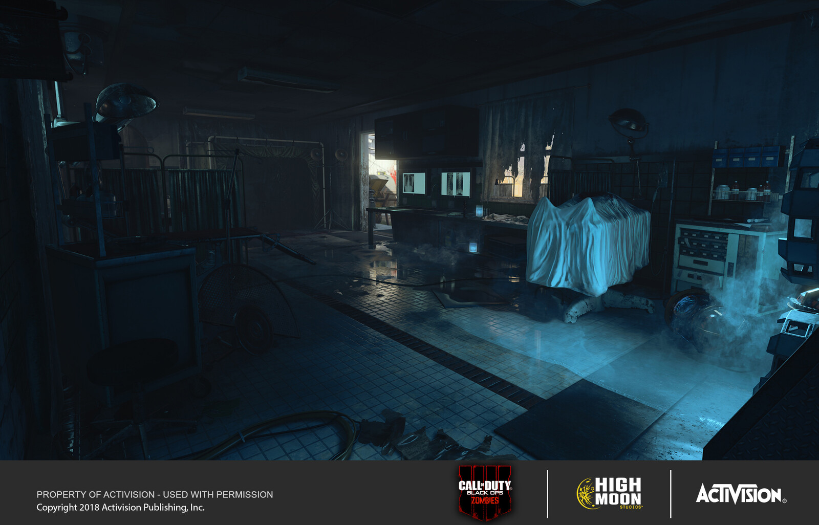 The transfusion area, power off.
