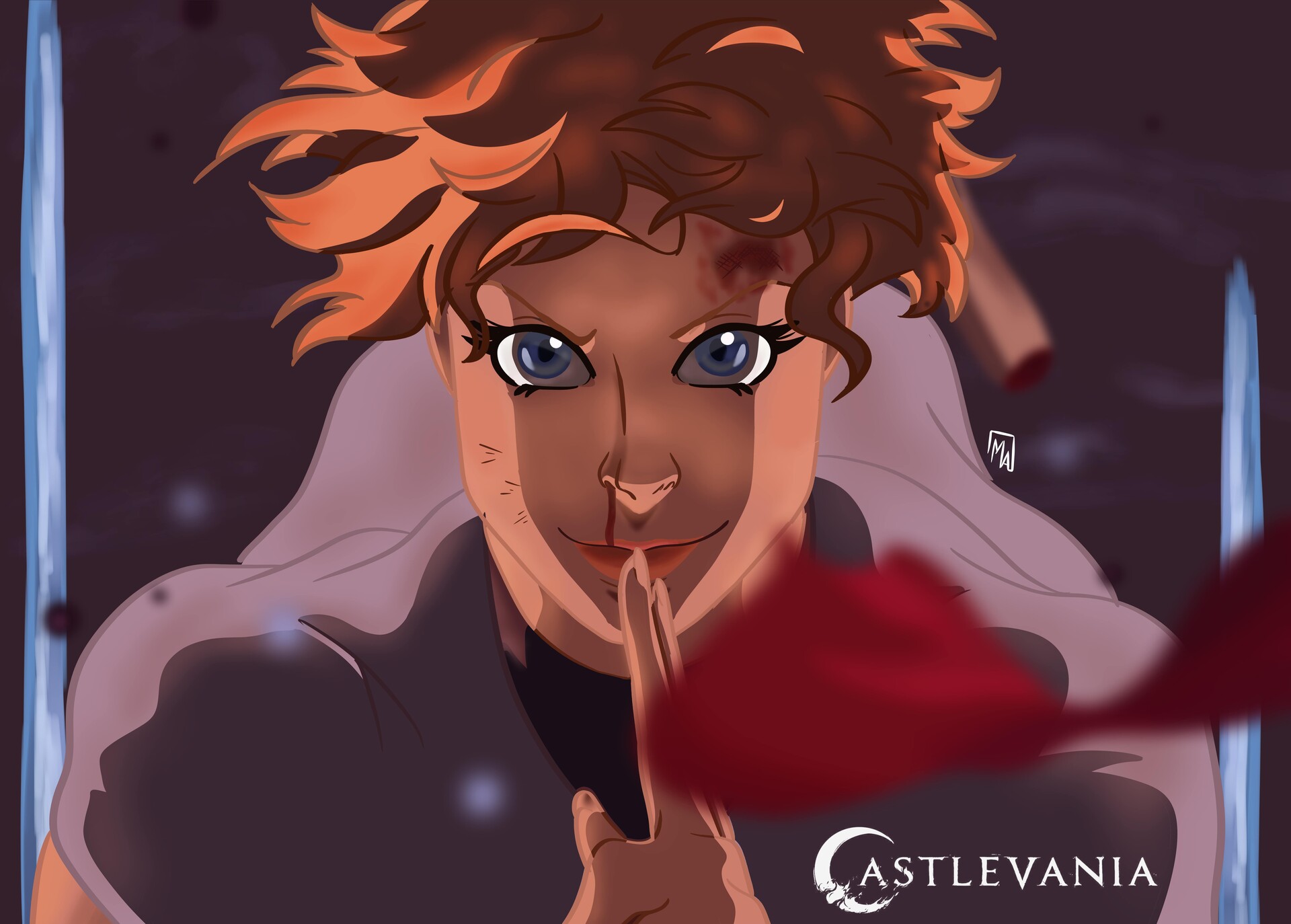 ArtStation - Sypha redraw- Netflix's Castlevania