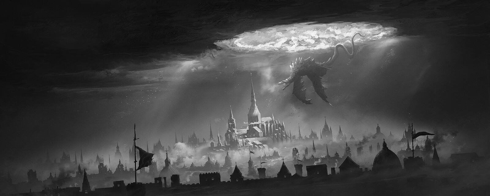 Black and white sketch