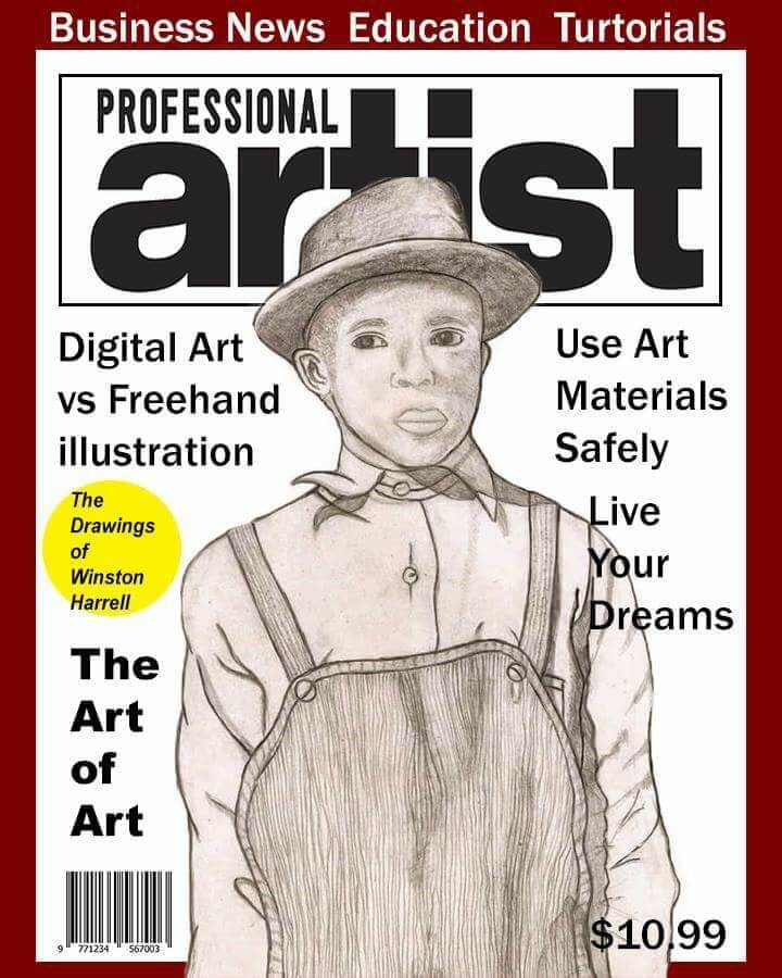 Professional Artist Magazine layout