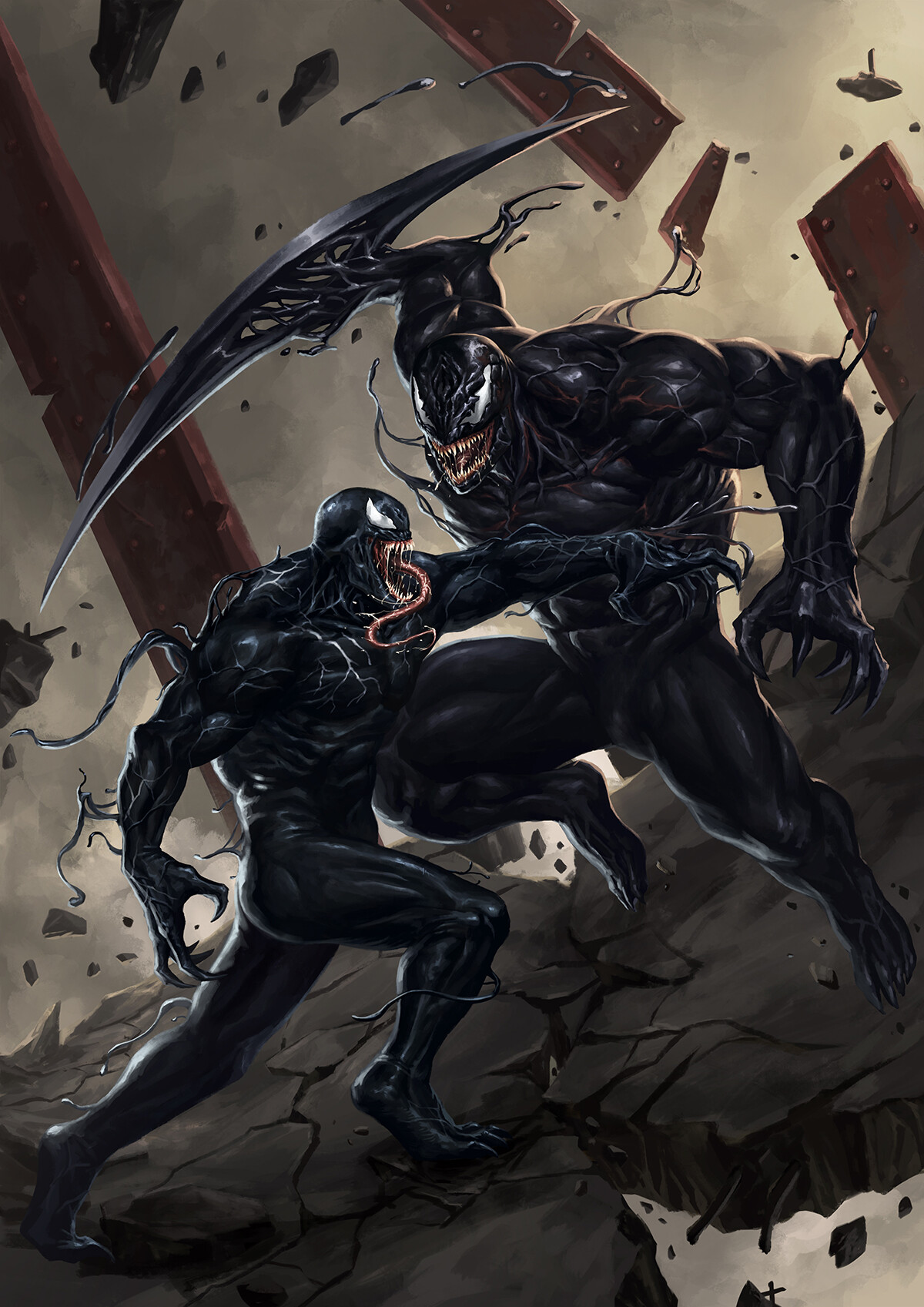 ArtStation - VENOM vs RIOT