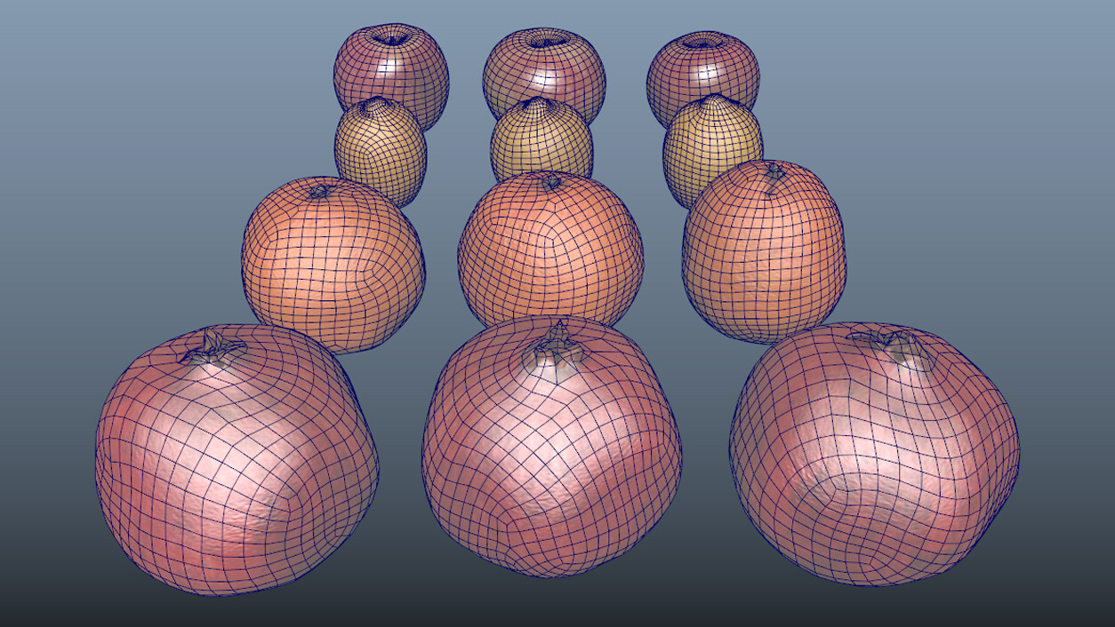 All Fruits Wireframe 4