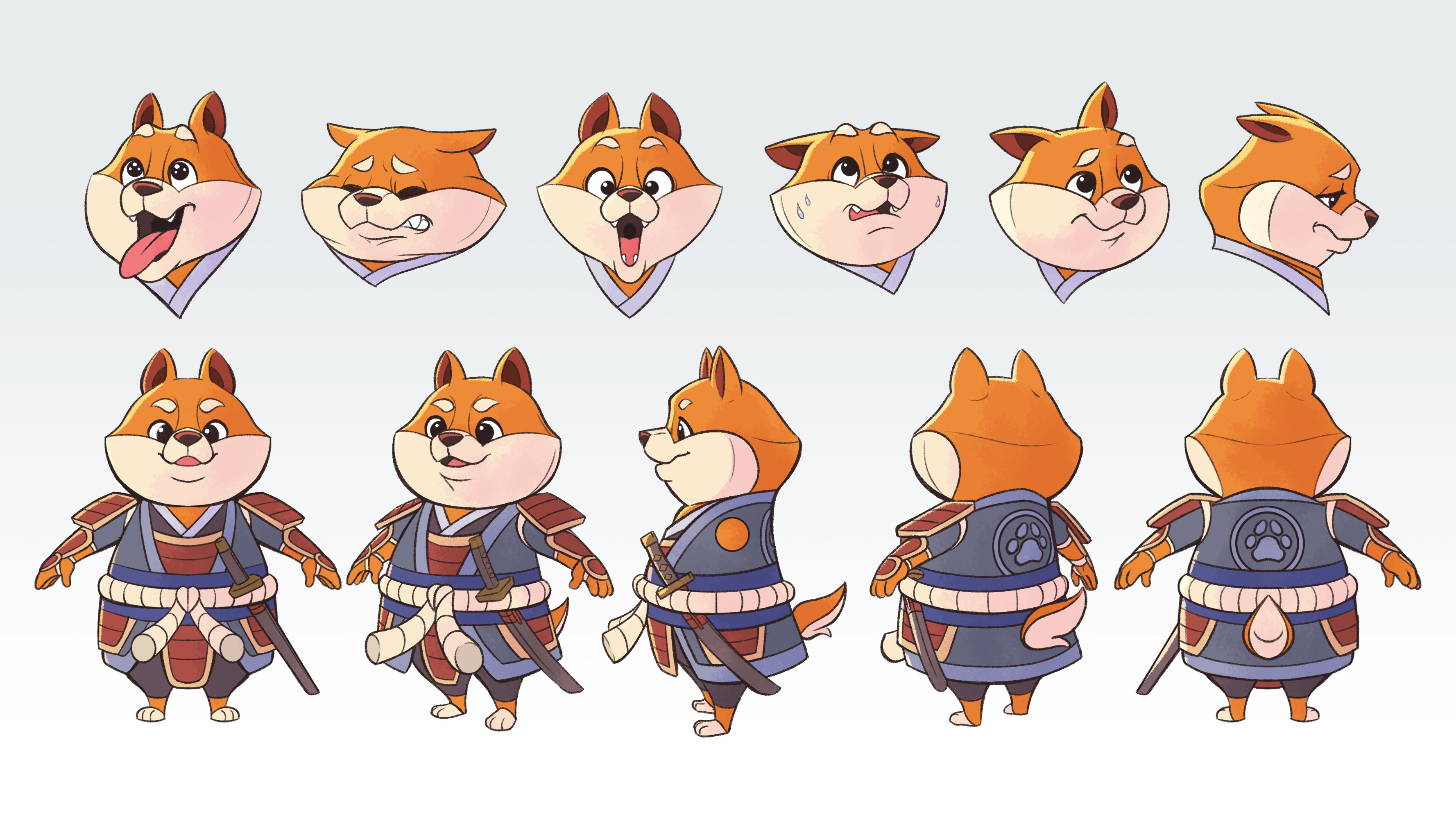Expression sheet and turnaround