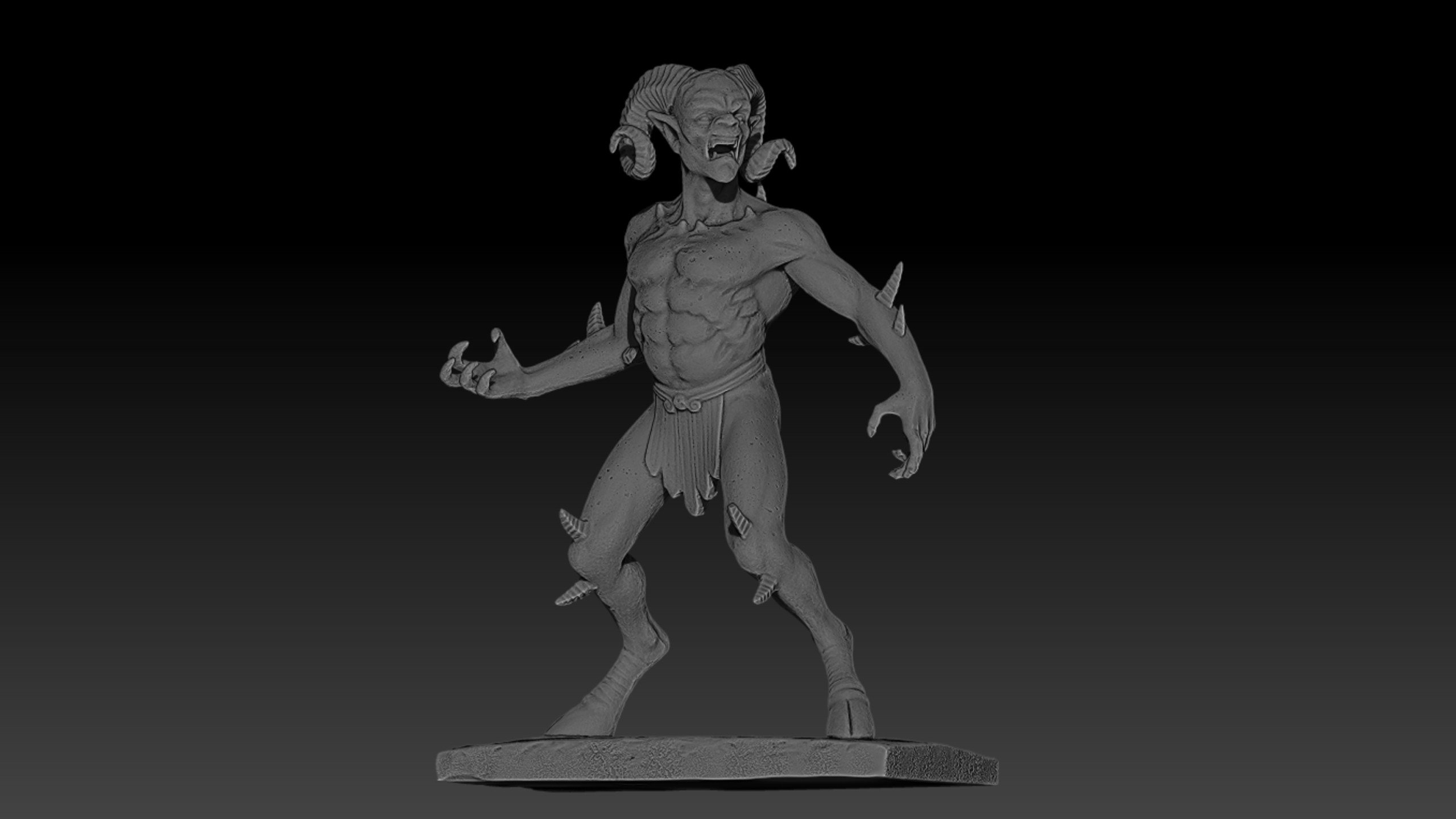 Kevin Meißner Satyr statue photogrammetry scan