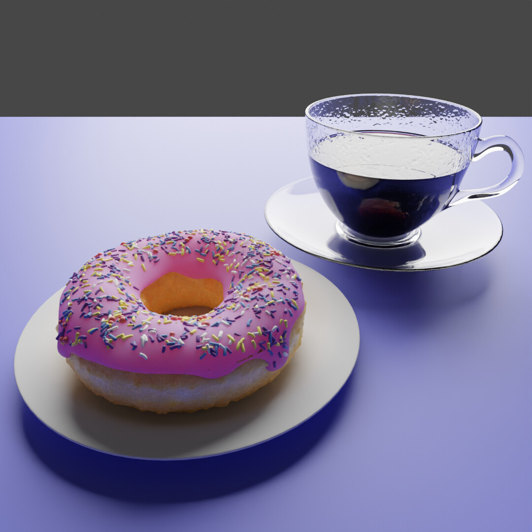 Blender готовый пончик проект
