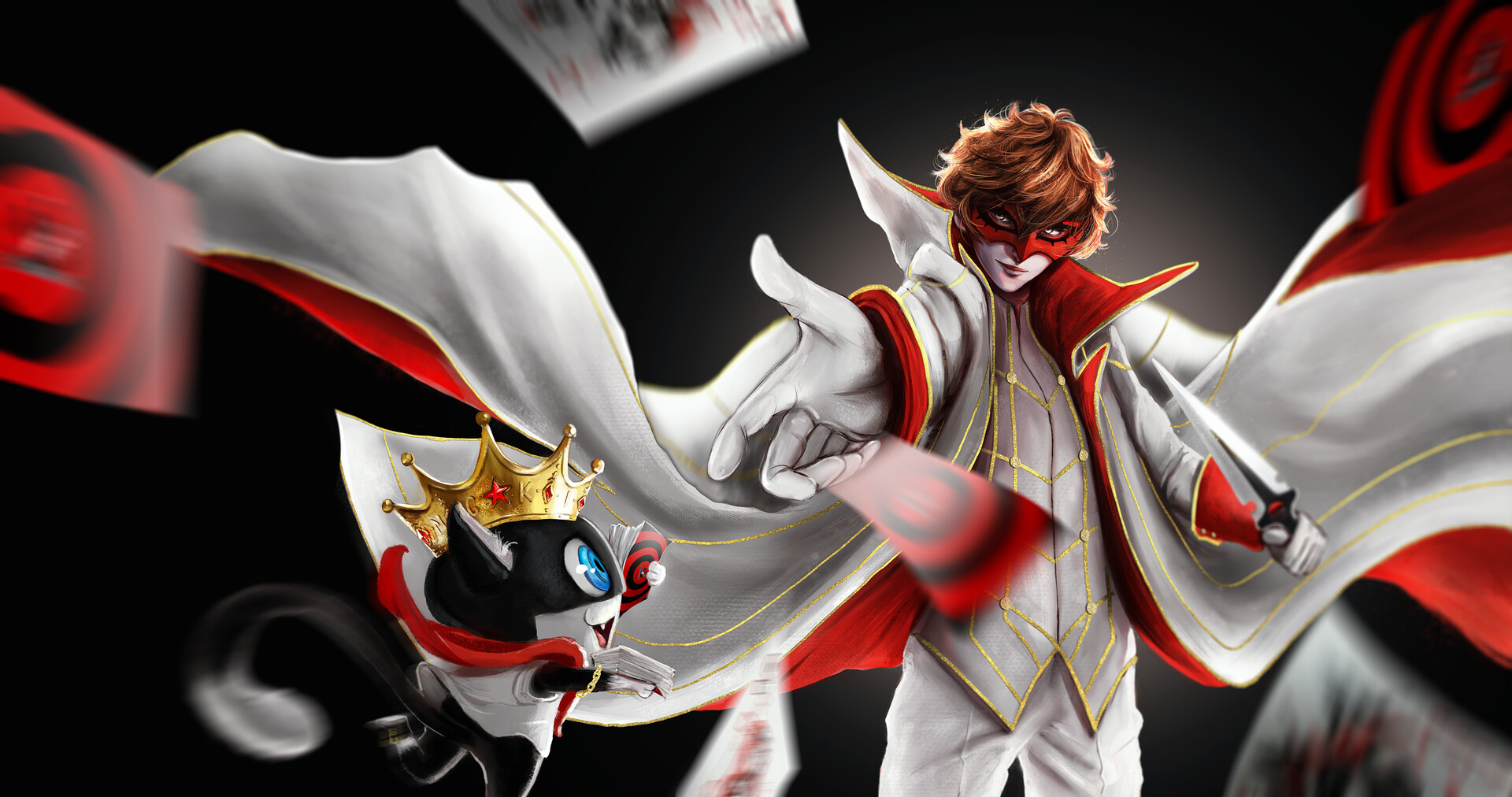 Artstation Persona 5 Joker Morgana Illy Kostova