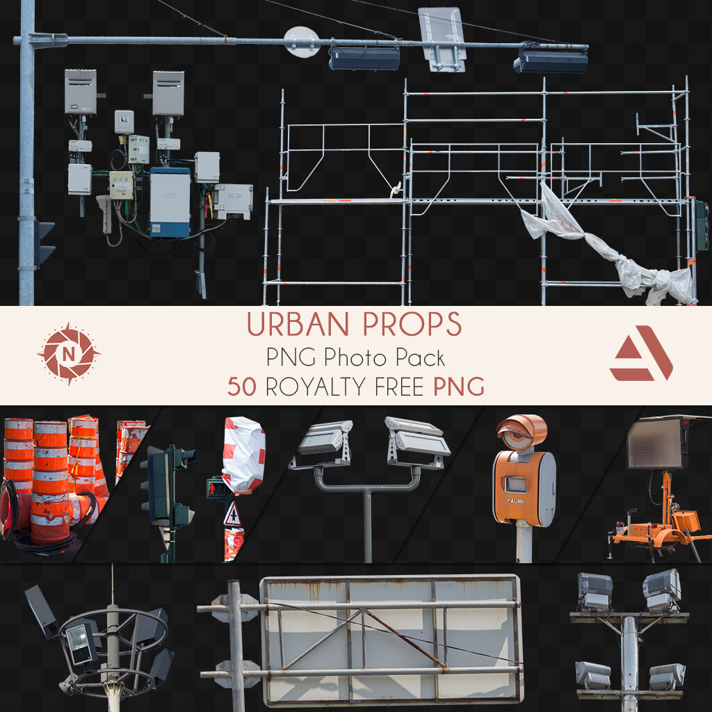 PNG Photo Pack: Urban Props

https://www.artstation.com/a/165710