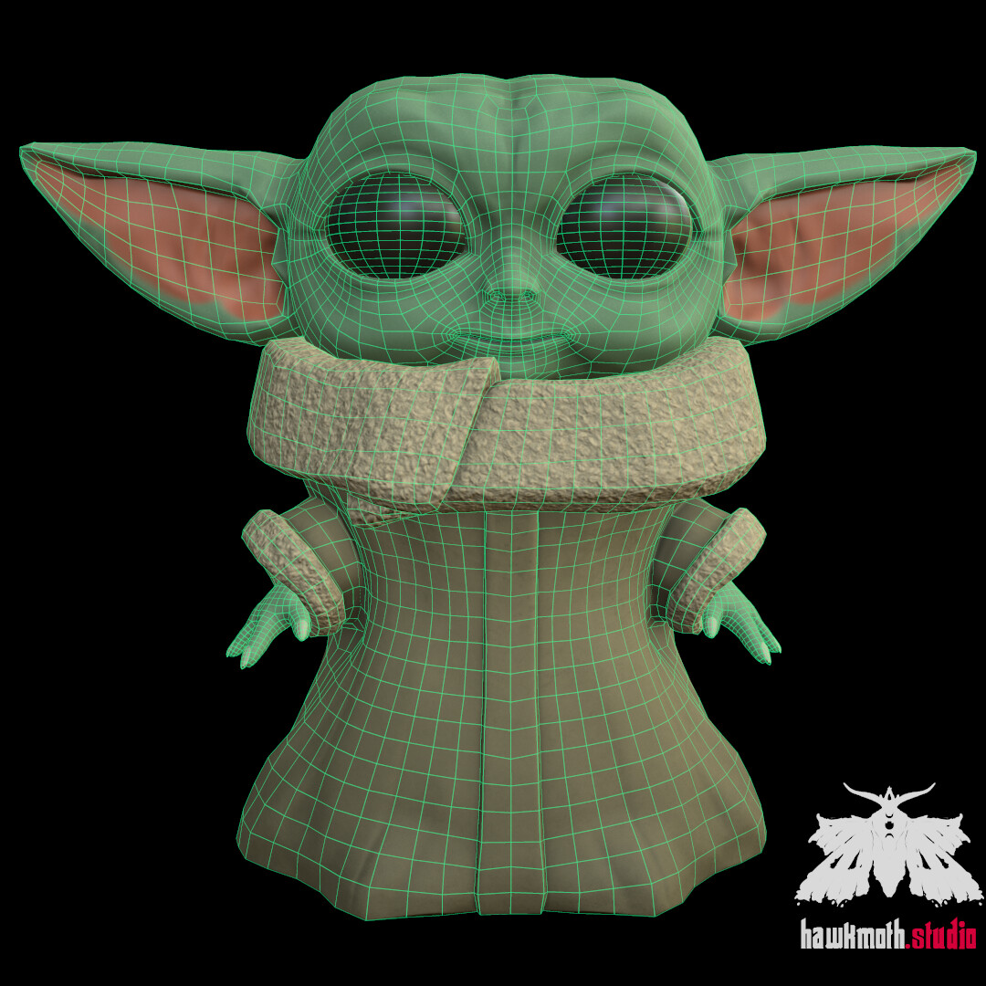 Artstation Baby Yoda Stylized Vitaly Ogoltsov