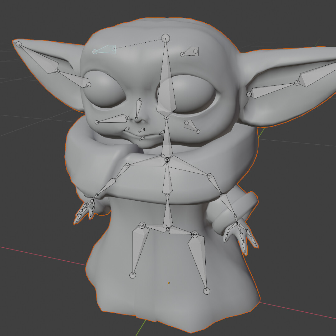 Artstation Baby Yoda Stylized Vitaly Ogoltsov