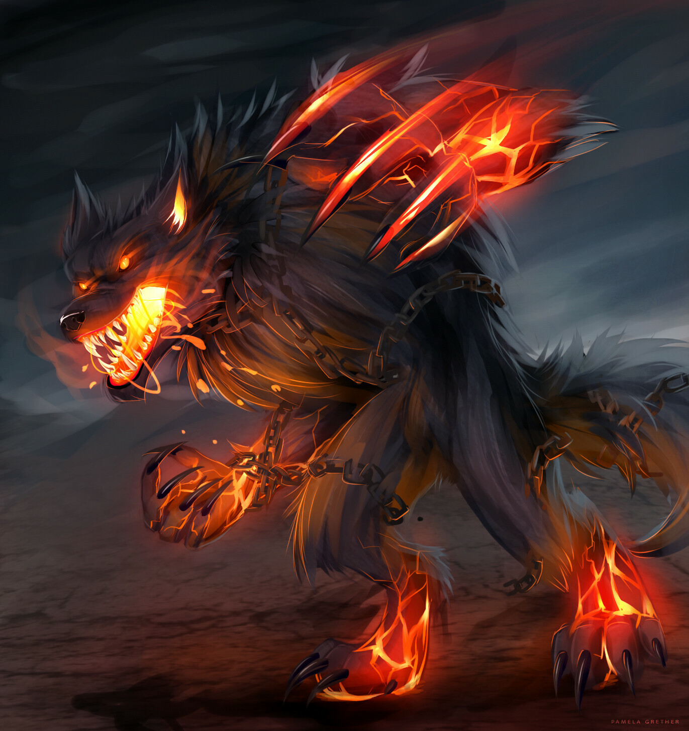 Artstation Fenrir Fanart Smite Pamela Grether I've never really tried fur shading and i love how it turned out! artstation fenrir fanart smite