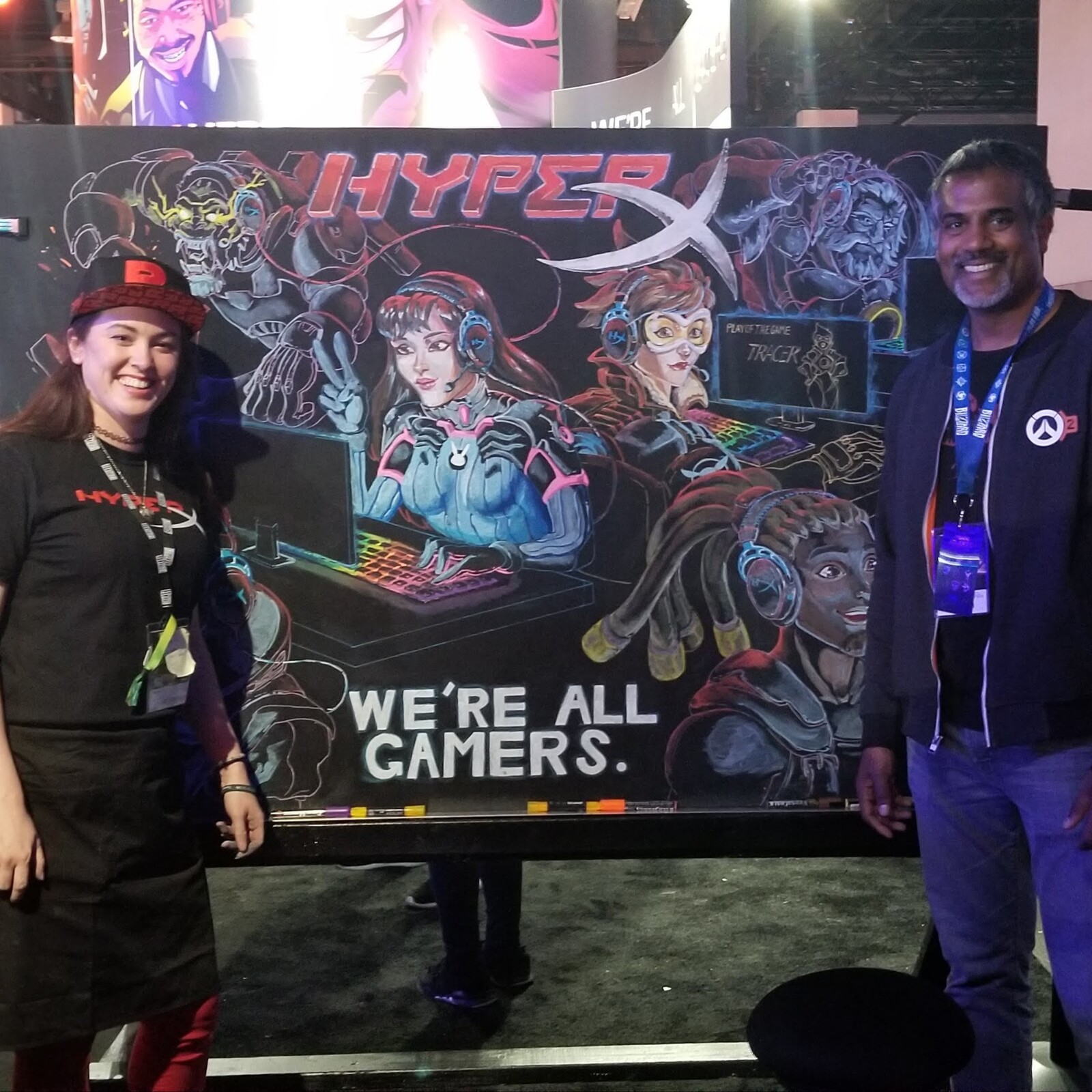 Thank you everyone who stopped to talk to me and take pics! Thank you so much HyperX for working with me! Thank you Blizz employees and fans for being the best people!