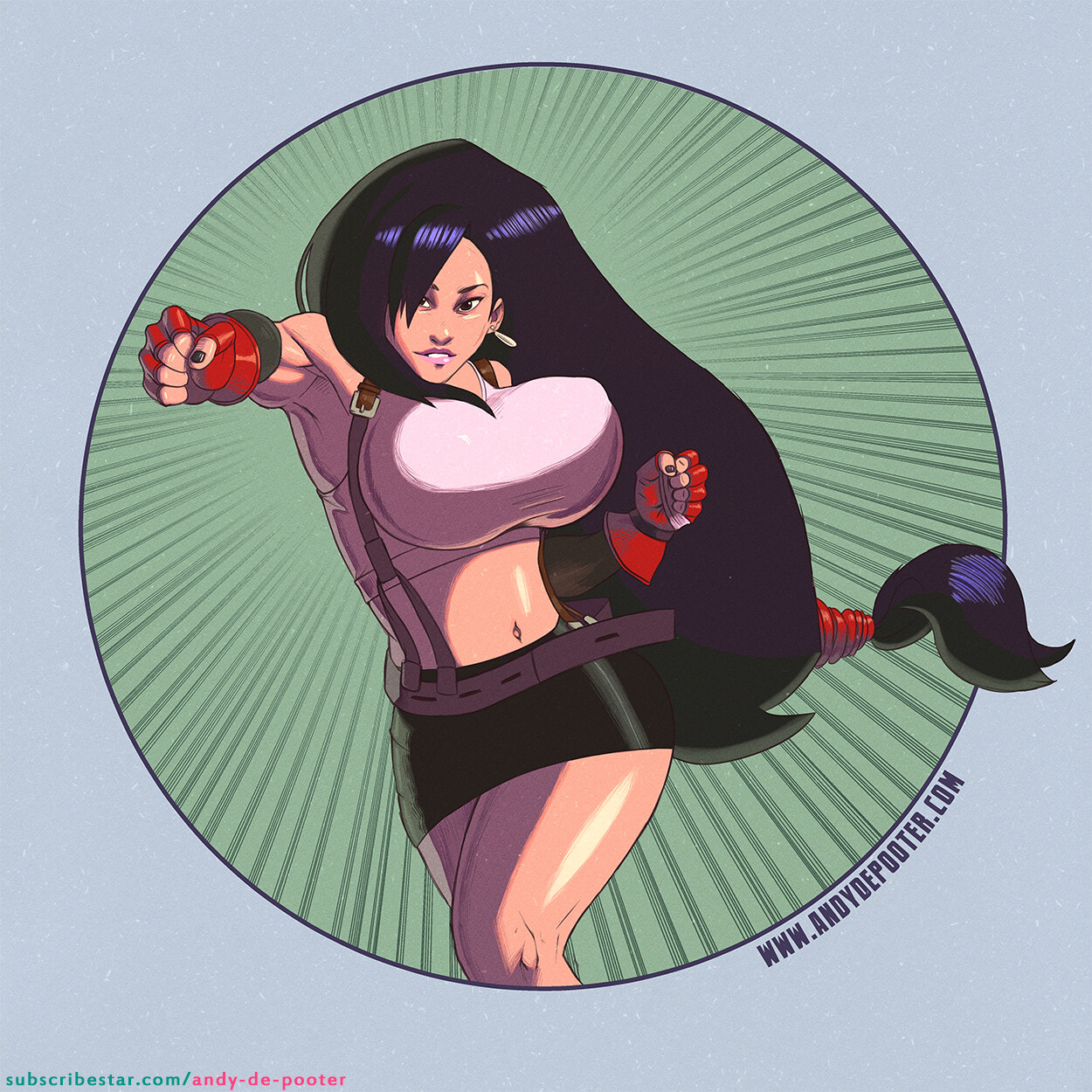 Artstation Final Fantasy Vii Tifa Lockhart Fan Art Andy De Pooter