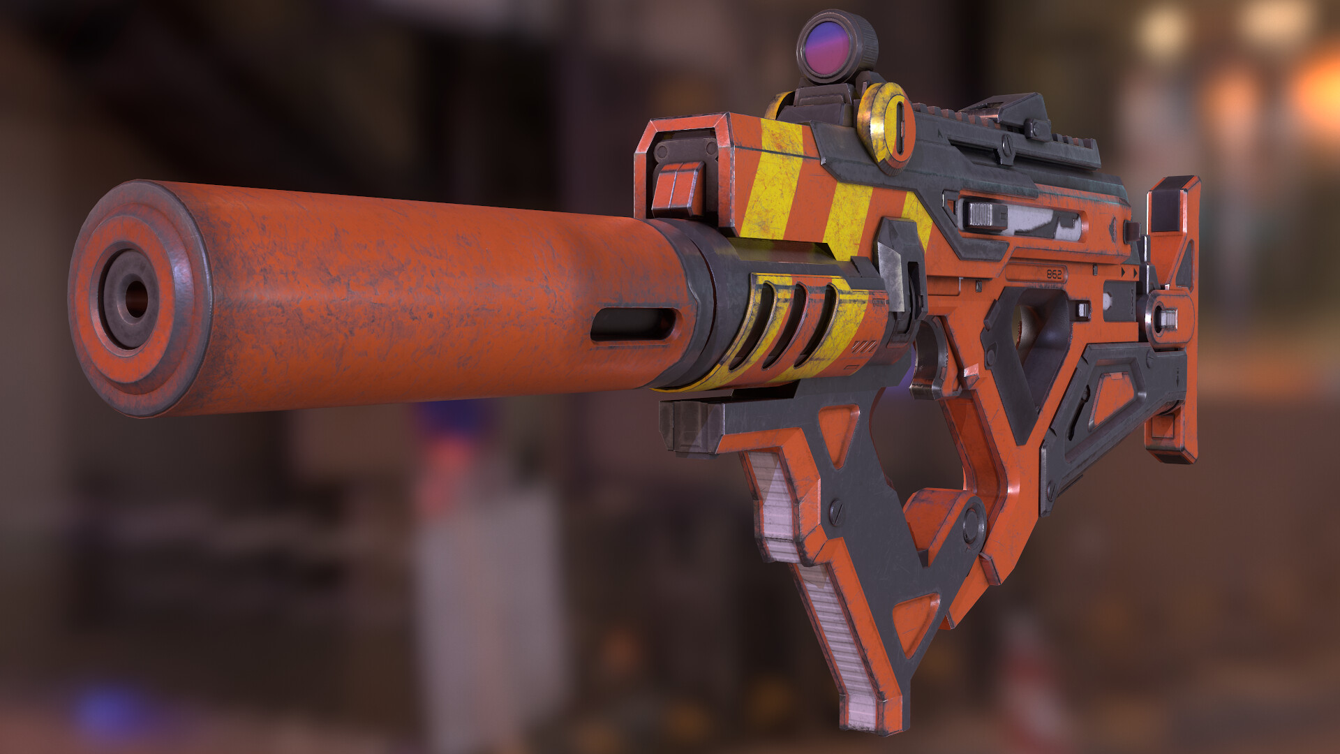 ArtStation - Futuristic SMG