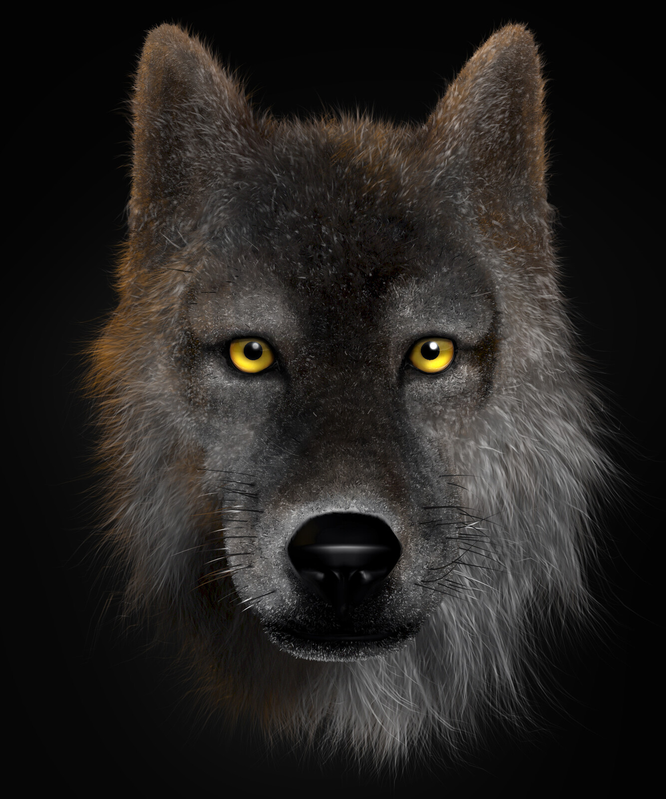 The first try with the fur was with 3ds max hair&amp;fur 