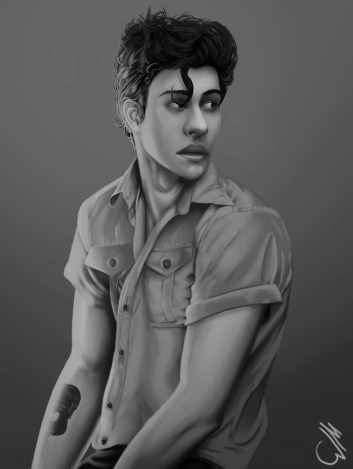 Artstation Shawn Mendes Godserg Art