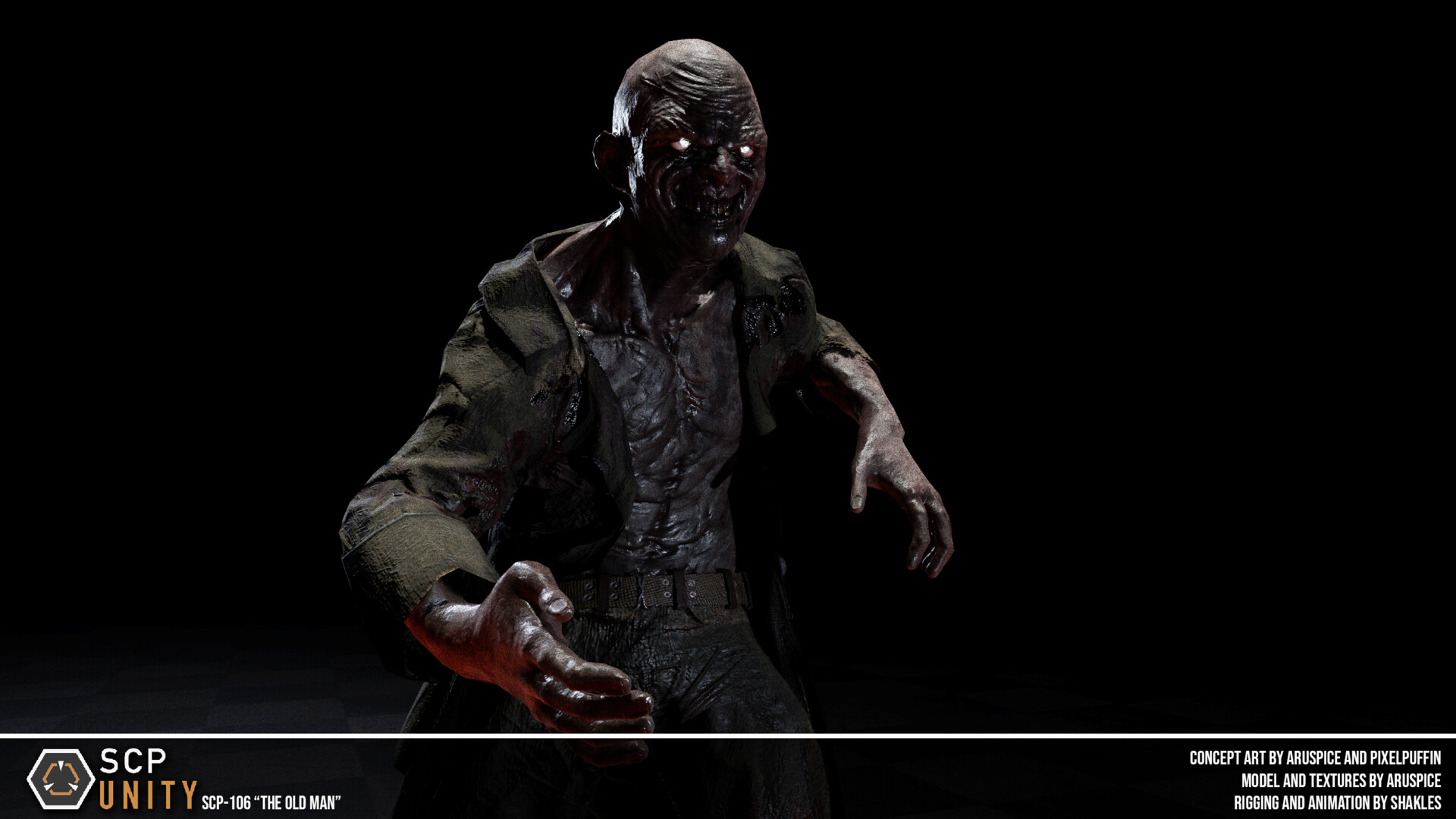 Artstation Scp Unity Scp 106 The Old Man Victor Tomioka