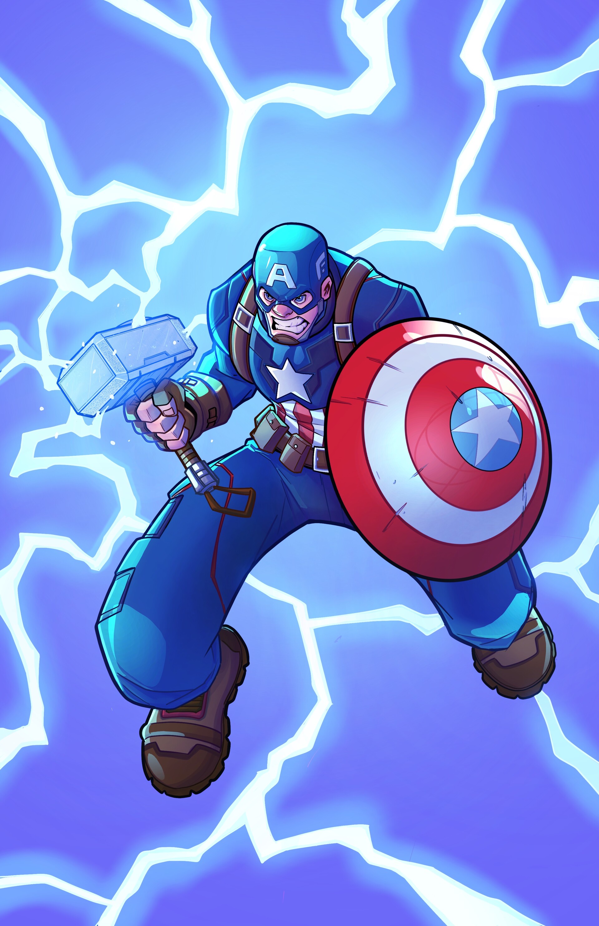 Lego captain america with mjolnir online