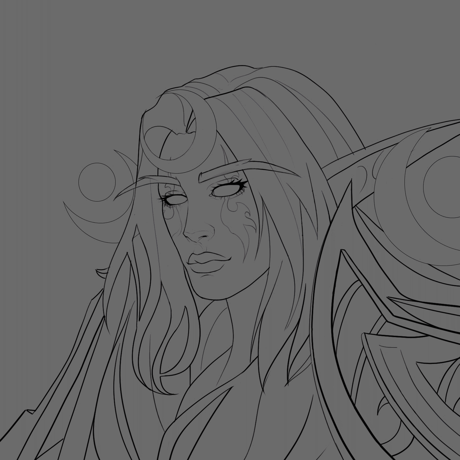 ArtStation - Female night elf druid from World of Warcraft