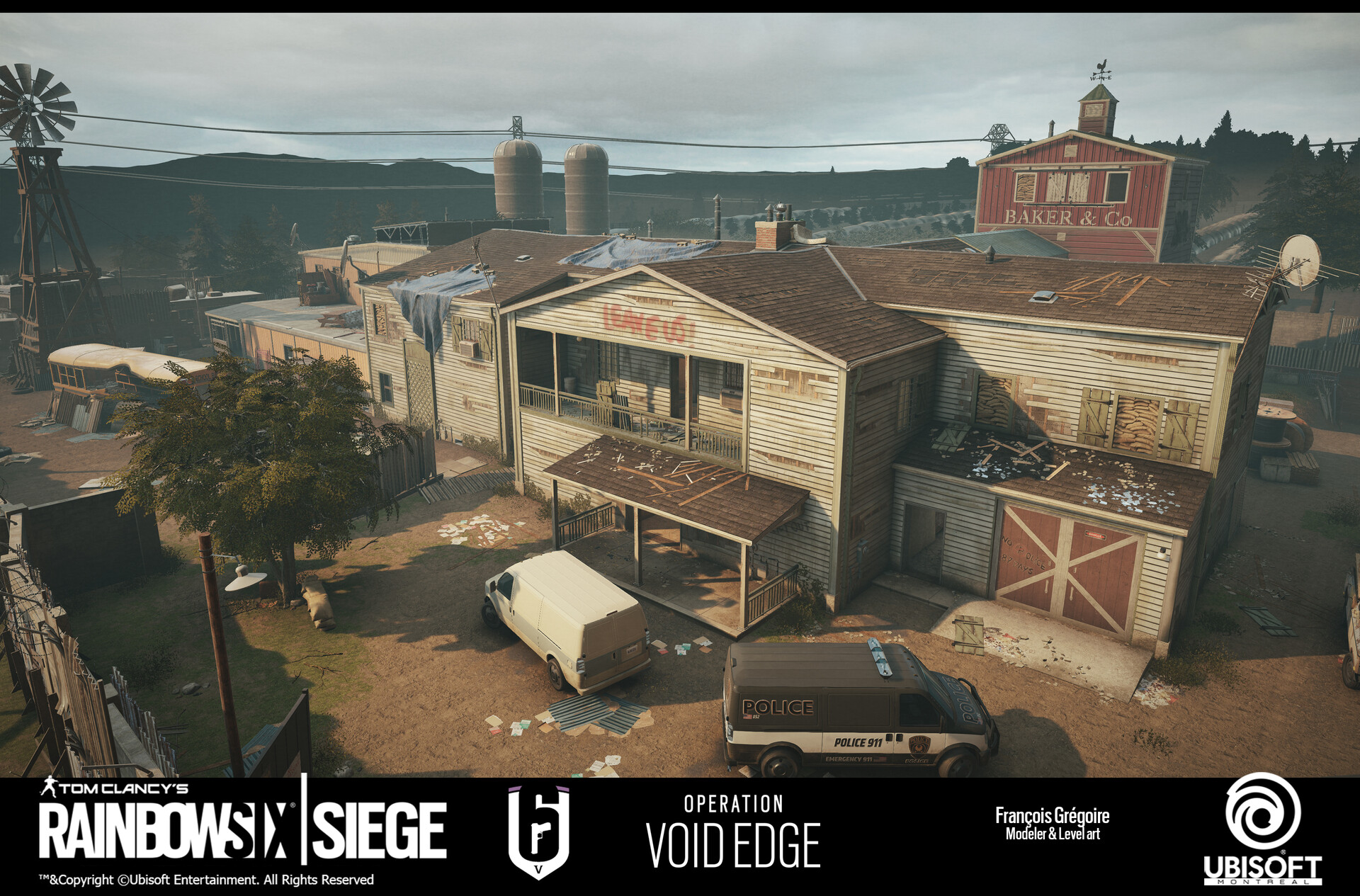 François Grégoire Rainbow 6 siege Oregon Rework buildings shell & exterior
