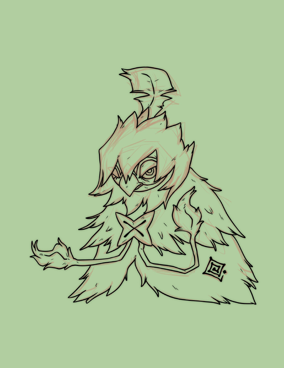 ArtStation - Decidueye for pokemon day