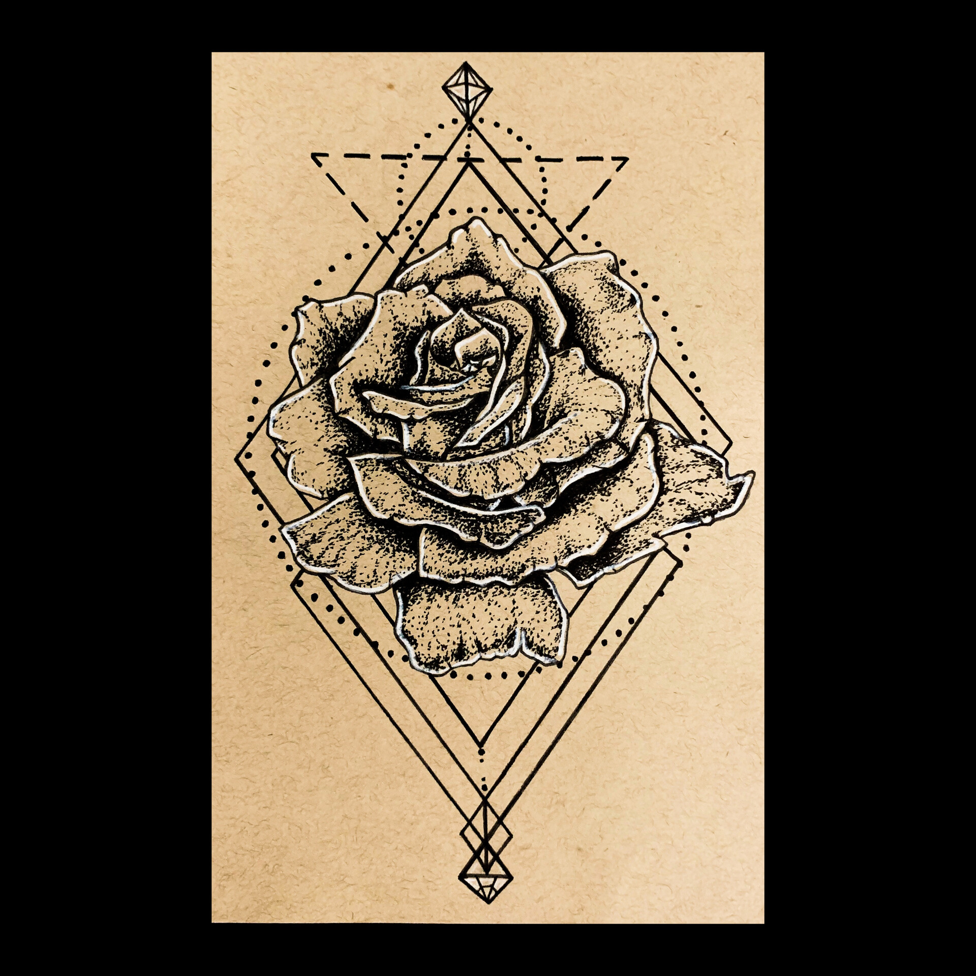 ArtStation Geometric Rose