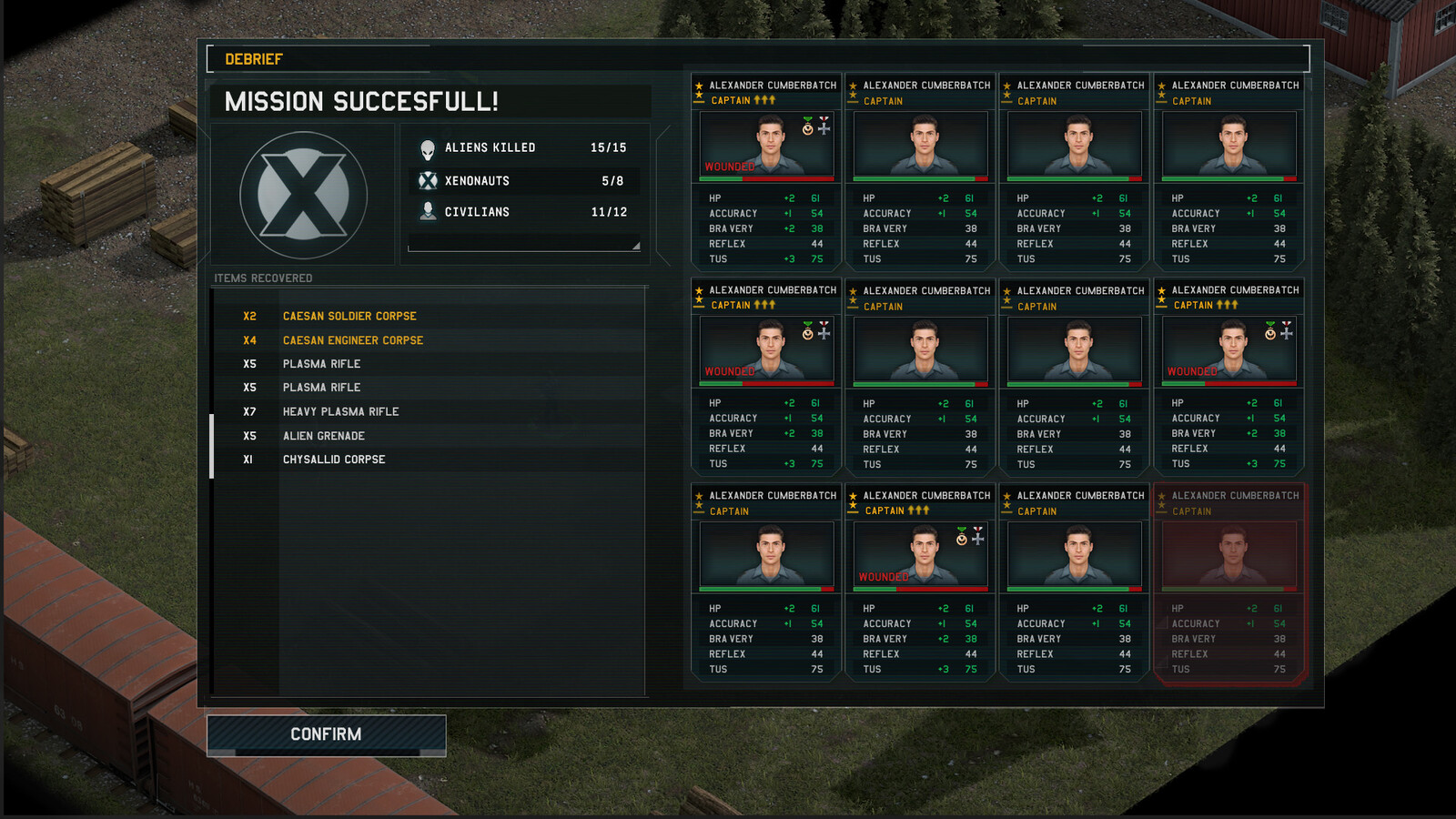 Combat debrief