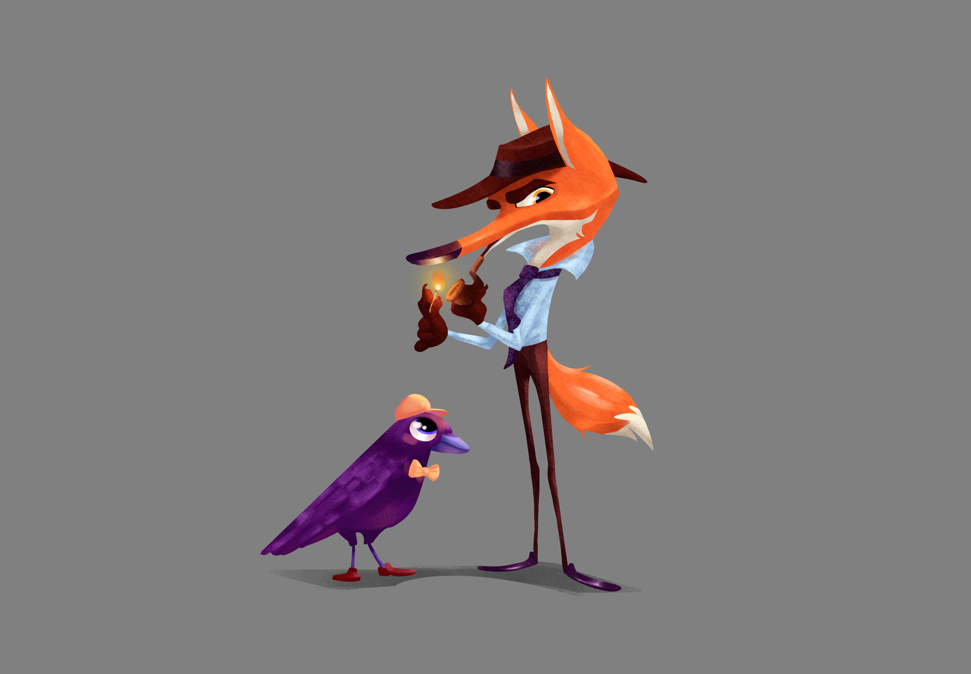 ArtStation - Fox and Crow Detectives