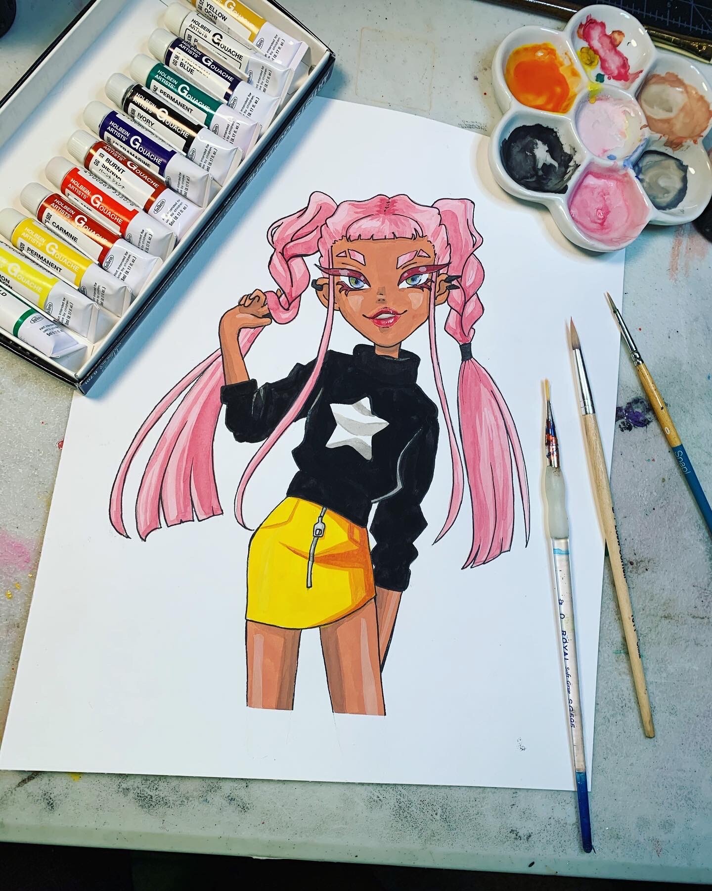 ArtStation - Gouache Painting