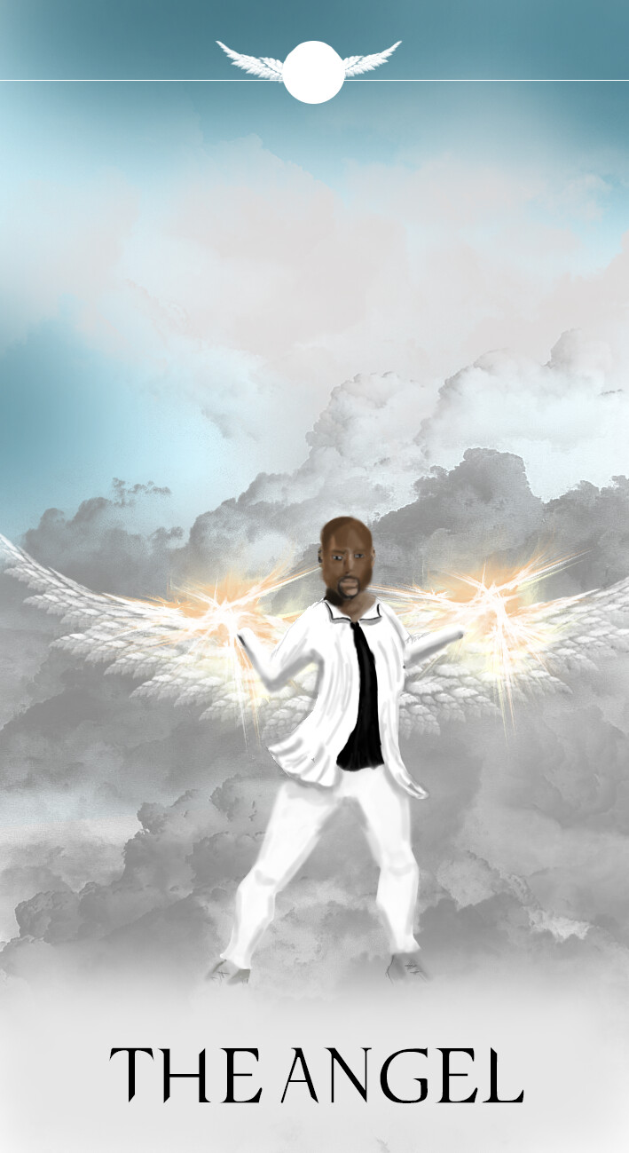 ArtStation Tarots cards Amenadiel, The Angel