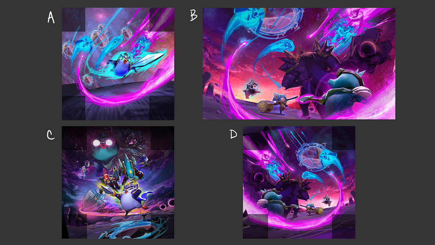 Early composition explorations