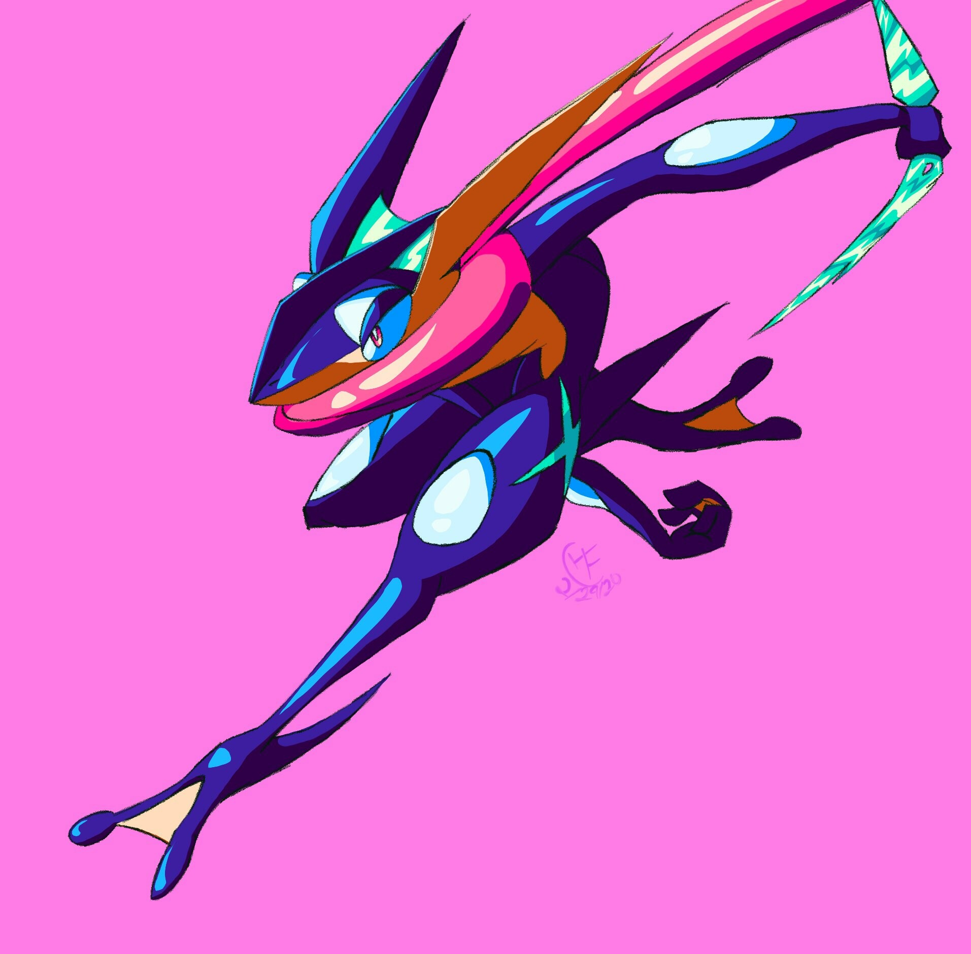 Artstation Greninja Pokemon Of The Year Art Dumps 003 Huitzilin