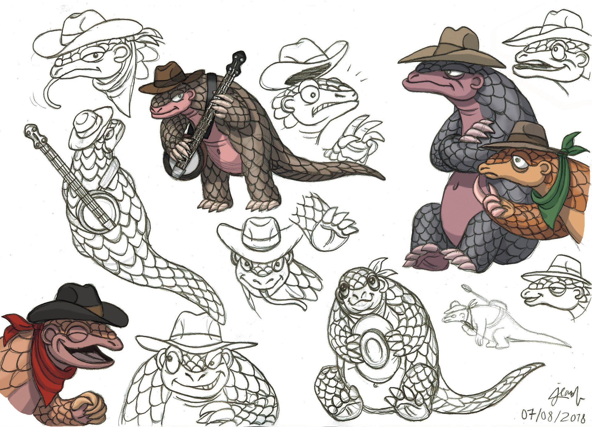 Artstation Animal Gang Panjang The Pangolin Research Jean Vervelle