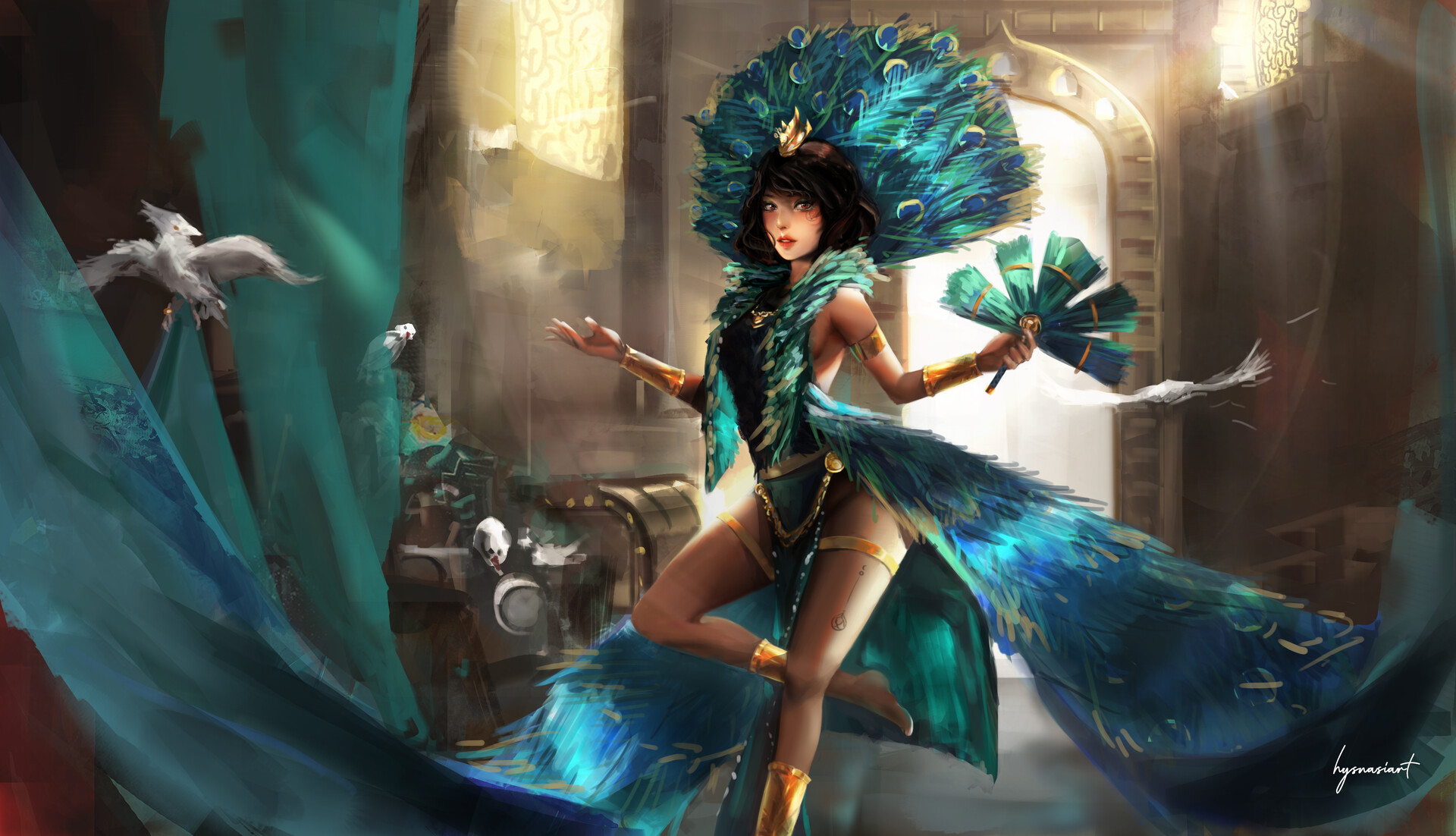 ArtStation - The Legend of Mistress Peacock Dancer