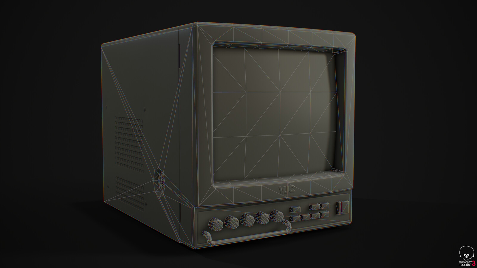 Monitor - Wireframe front