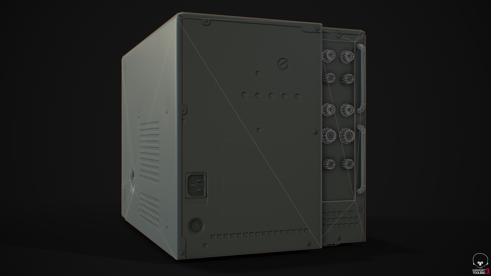 Monitor - Wireframe Back