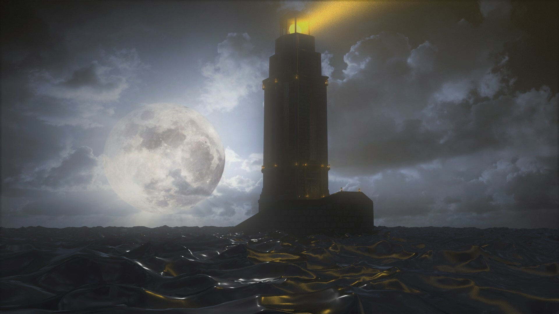 ArtStation - Bioshock inspired lighthouse