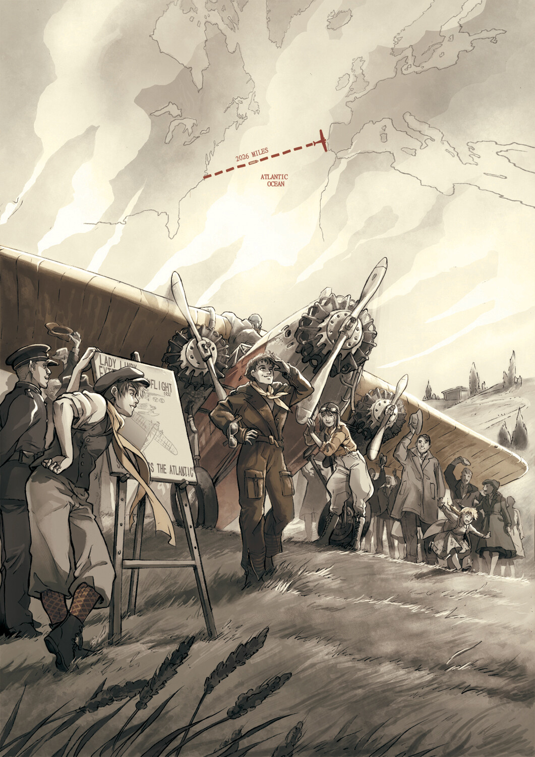 Final. 
Amelia Earhart and some of my ocs 