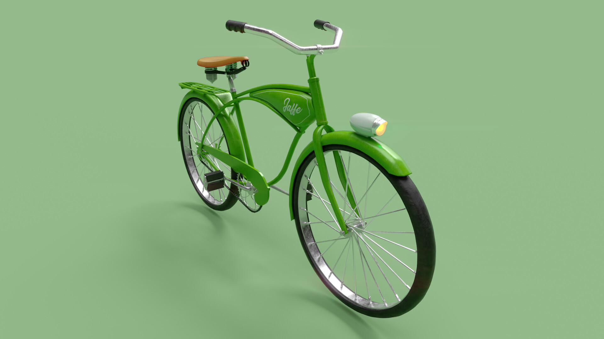 Vintage green bicycle sales
