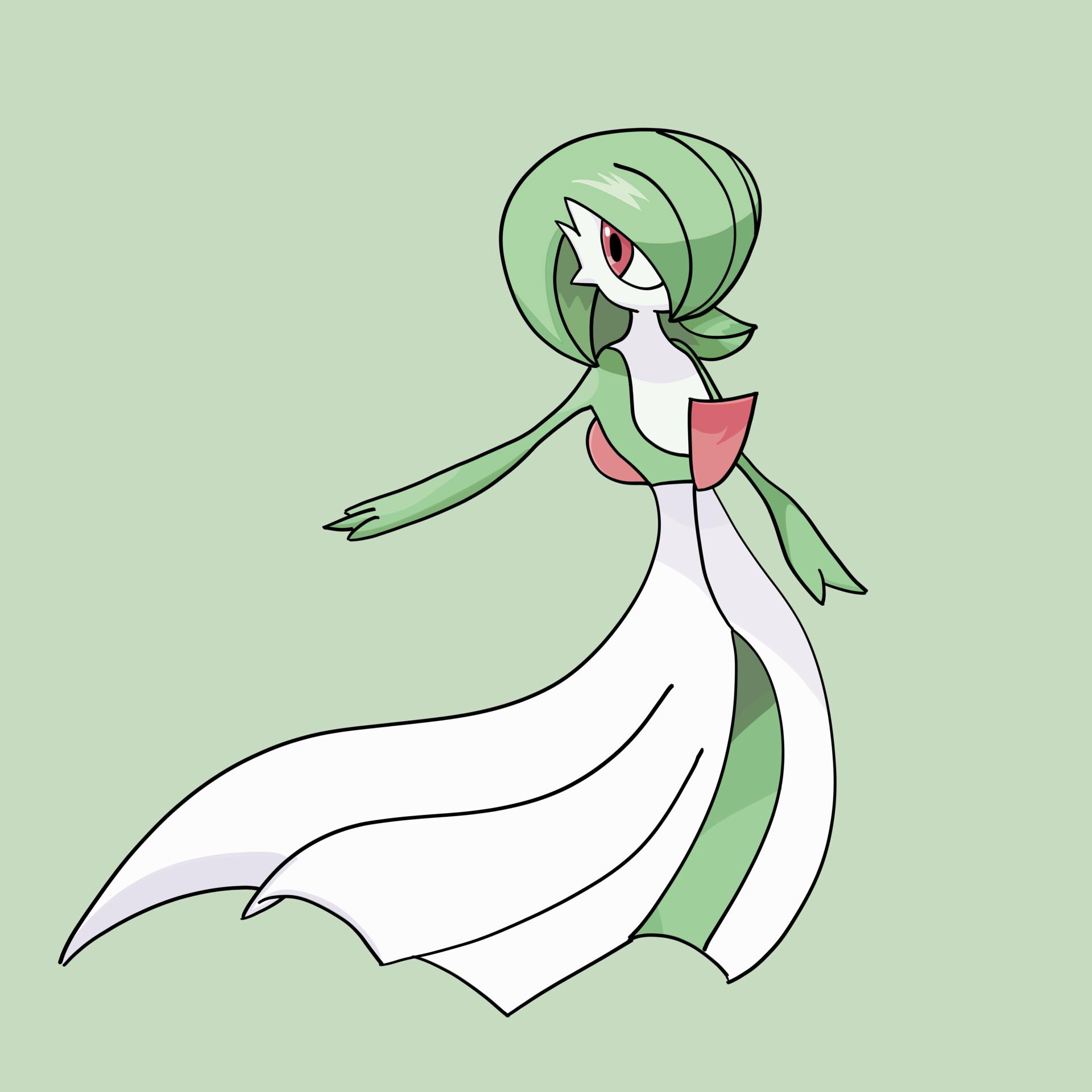 ArtStation - A Fan art of Gardevoir (Pokemon) 1