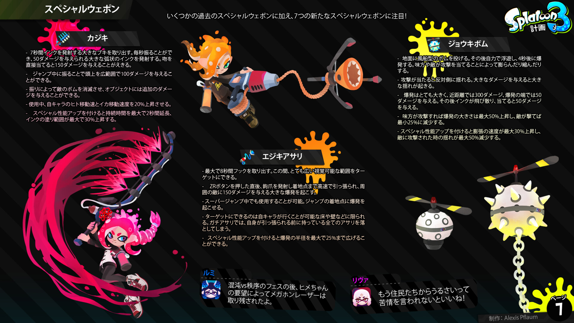 Artstation スプラトゥーン3計画 ゲームコンセプトの概要 Alexis Pflaum