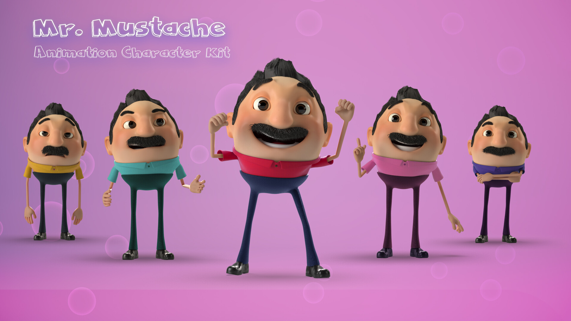 Artstation Cartooon Character Kit Happy Whale