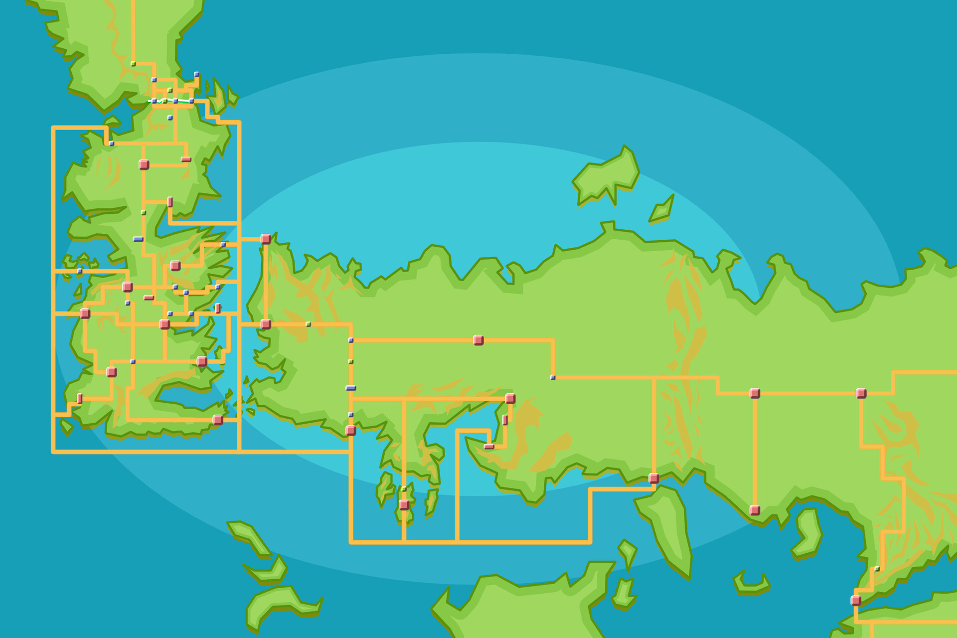 Artstation A Song Of Ice And Fire Map Pokemon Platinum Style Neon Man
